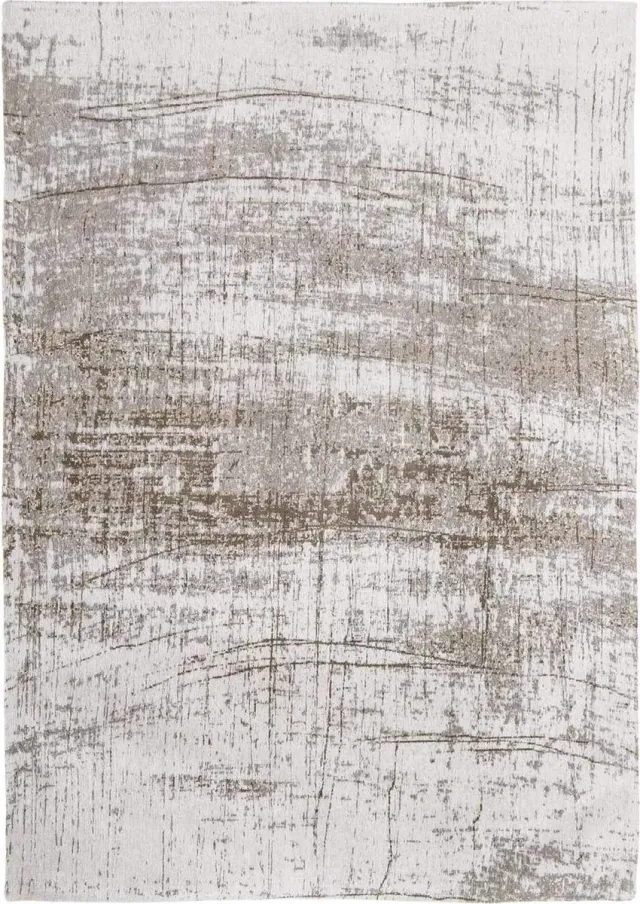 Louis de Poortere Wasbaar Binnen & Buiten Vloerkleed - 200 x 280 cm - Louis De Poortere Griff Concrete Jungle - Laagpolig Tapijt - Gerecycled PET - Made in Belgium - Circulair Beige