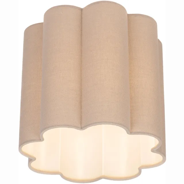 Lumidora Plafondlamp 75606 - Plafonniere - FLORAL - E27 - Taupe - Stof