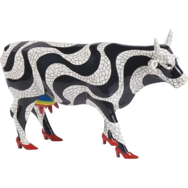 cowparade Cow Paraiso Tropical red/black/white