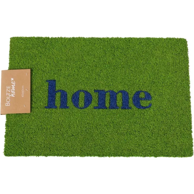Boltze Deurmat HOME Kokos groen / blauw 60 x 40cm Naturel