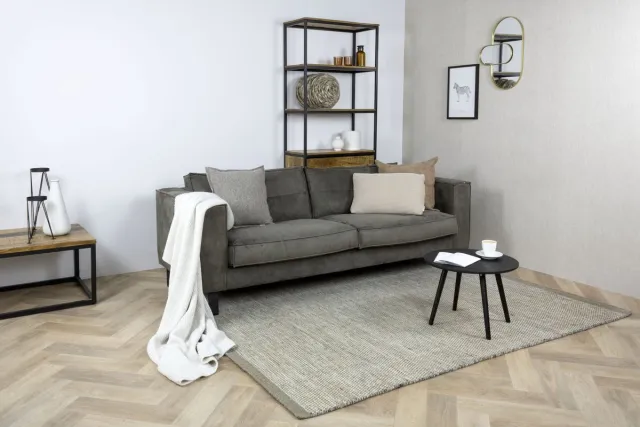 home collection MOMO Rugs Teppe Grey White Vloerkleed - 200x300 cm - Rechthoekig - Laagpolig, Structuur Tapijt - Industrieel, Landelijk, Scandinavisch - Grijs, Wit