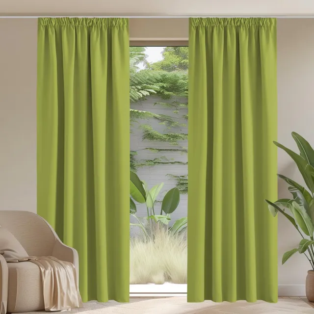 Unyqoos Elegant en Functioneel Thermisch Verduisteringsgordijn voor Optimaal Comfort en Stijl in Huis groen