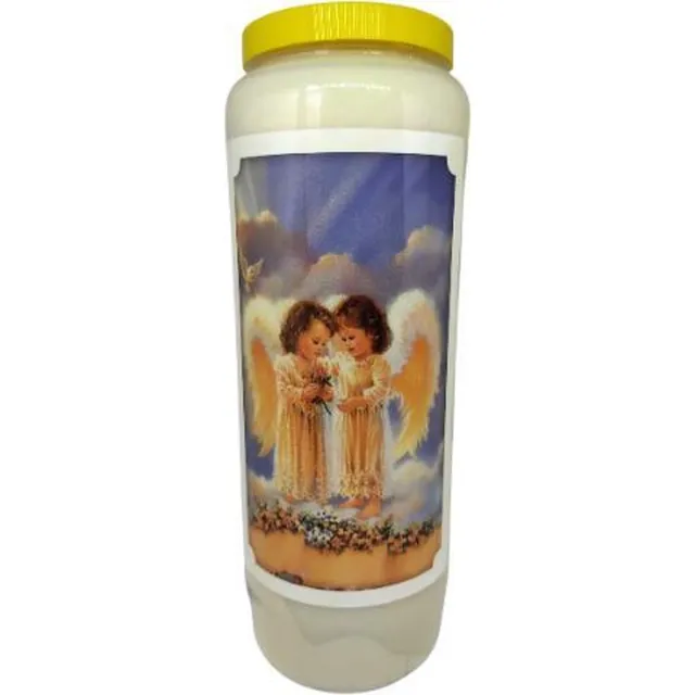 noveenkaars 2 Engeltjes - Noveenkaars - 9 dagen brander (20 stuks) Kleurloos