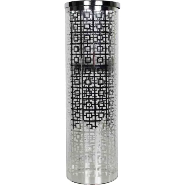 Mars & More *windlicht cilinder zilver grieks large 30cm*