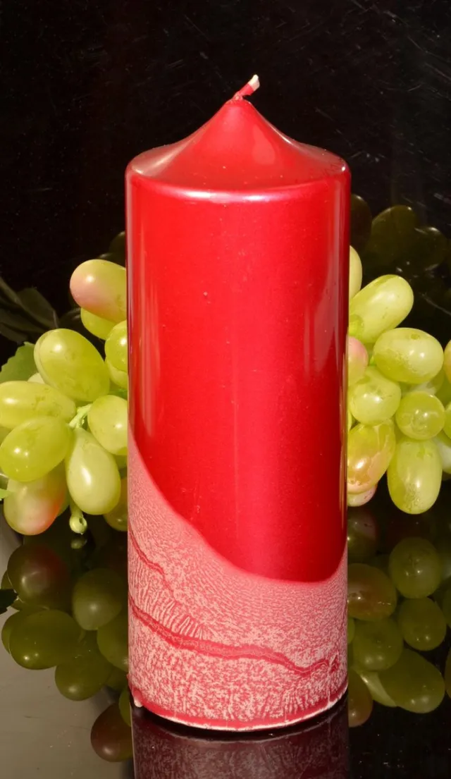 MilaNNE Candles by Milanne Stompkaars Klok XXL - Metallic Rood - 19 cm