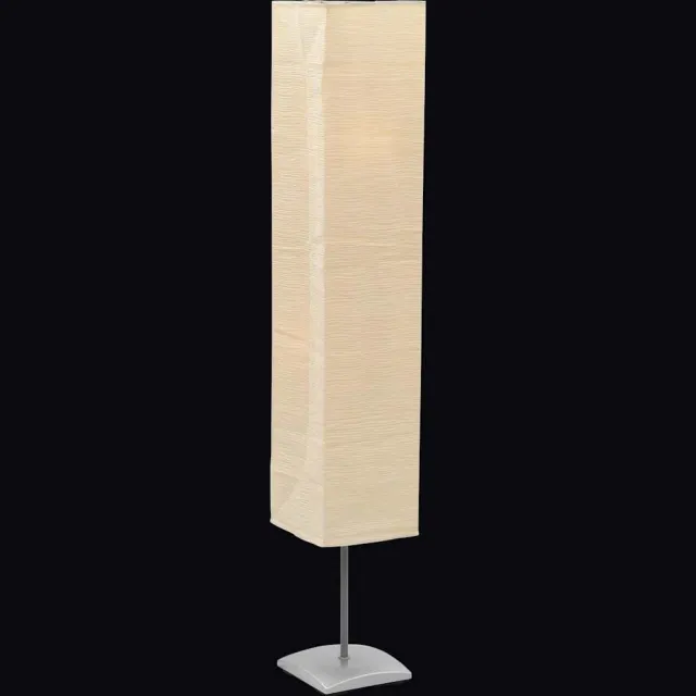 vidaXL Vloerlamp met papieren lampenkap 135 cm Beige