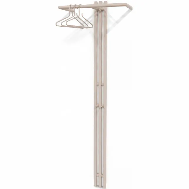 Spinder Design wandkapstok Senza 5 Silky Taupe