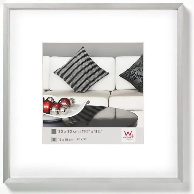 Walther Chair - Fotolijst - Fotomaat 30x30 cm - Zilver