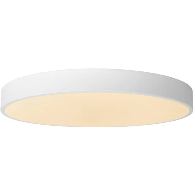 Lucide UNAR - Plafonnière - Ø49,5 cm - LED Dimb. - 1x36W 2700K - 3 StepDim - Wit