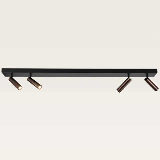 LUSENZ Plafondlamp Taviro - G9-fitting - 3W 300lm - 3000K - Brons - Minimalistisch design - IP20 voor binnen Geanodiseerd brons