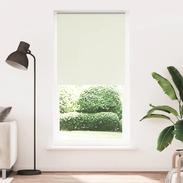 vidaXL Rolgordijn verduisterend 95x230 cm stofbreedte 90,7cm polyester wit