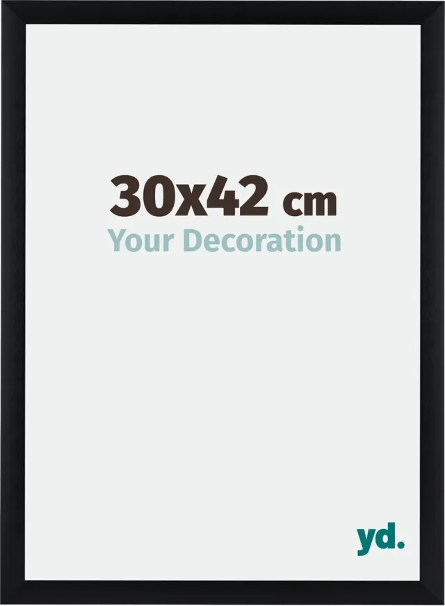 yd. Your Decoration - Fotolijst 30x42 cm - Aluminium - Zwart Geborsteld - Tucson