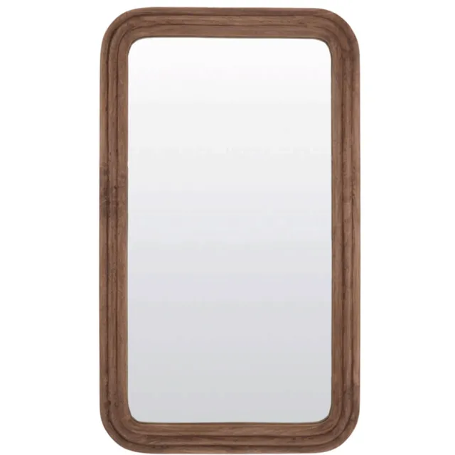 Spiegel Florias hout bruin