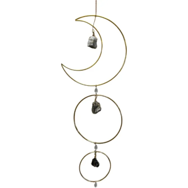 Ruben Robijn Suncatcher / raamhanger maan "Bescherming" Bonte kleuren