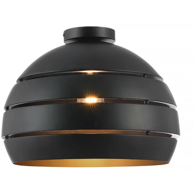 Freelight Plafondlamp Djarin Ø 40 cm zwart goud Zwart, goud