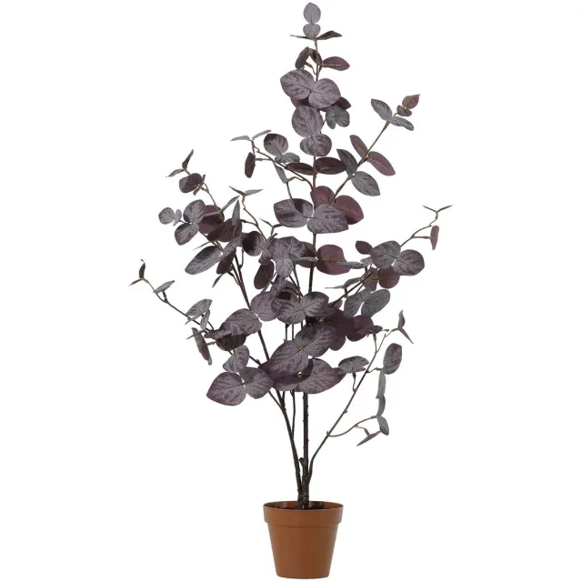 Florafy Kunstplant Eucalyptus Paars 86cm - Kunstplanten voor binnen - Onderhoudsvrij Groen