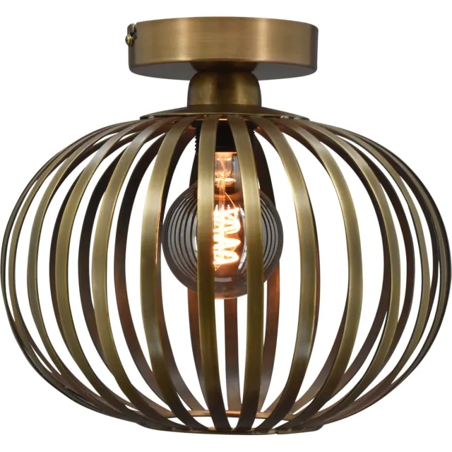 Toplicht Plafonniere Lido - Ø 30 cm - bronze brons