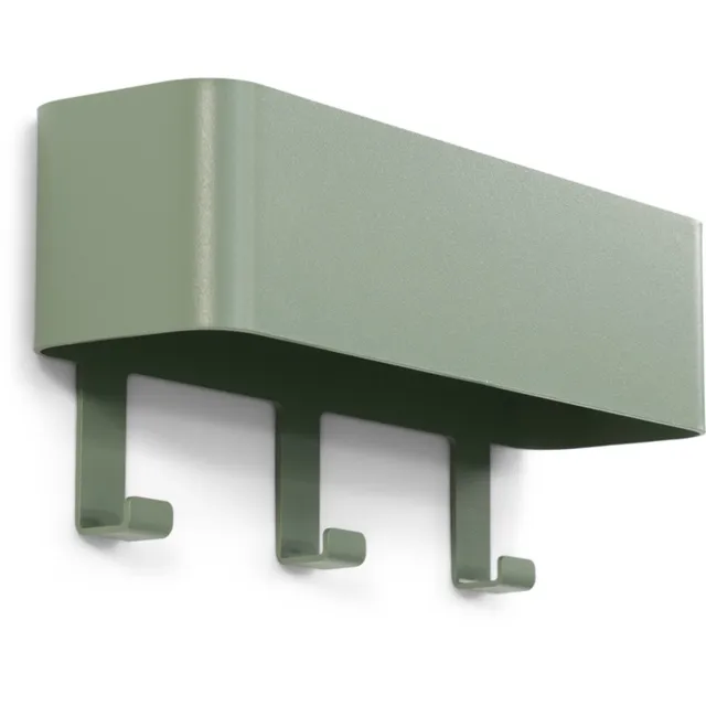 Spinder Design kapstok Dax Play 3 - Dusty Green - 3 haken - Staal Groen