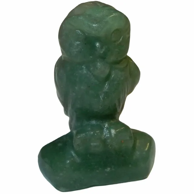 Shanna's Gems and more Miniatuur Uil Natuurlijke Aventurijn groen.