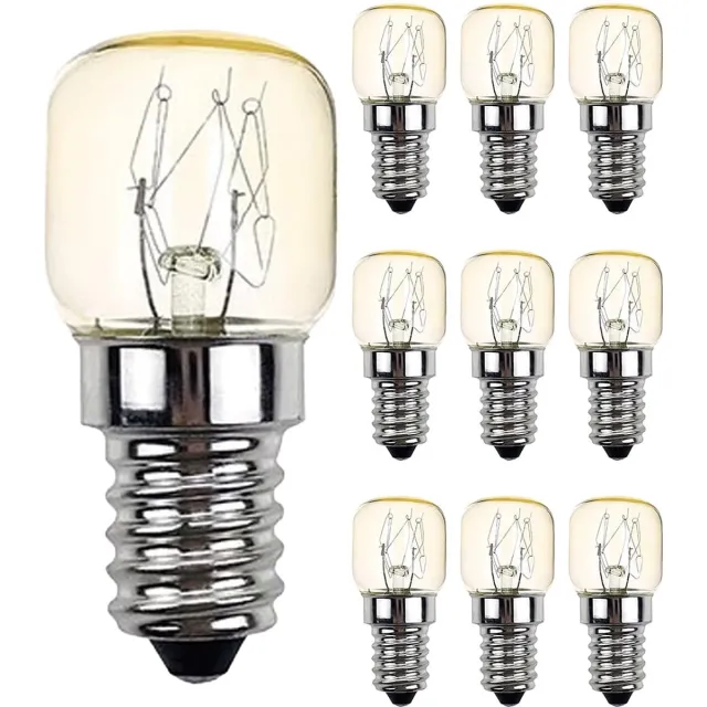 Vito Calor - Ovenlamp E14 - 25W 300lm 2800K - Warm Wit Licht - T22 - 300°C Hittebestendig - 10 stuks