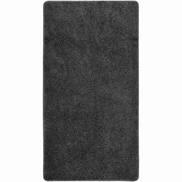 vidaXL Vloerkleed shaggy anti-slip 80x150 cm donkergrijs grijs