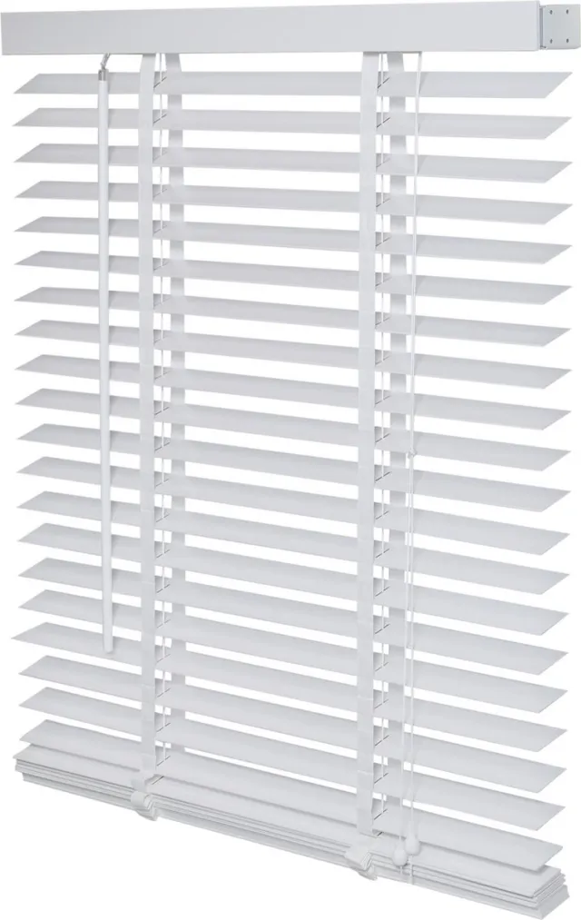 Intensions Jaloezie - Hout - Lamelbreedte 50mm - Uni Wit - 100x175cm - Intensions - FSC