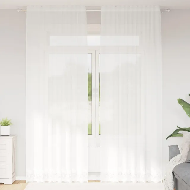 vidaXL Kantgordijn Wit 300 x 150 cm Polyester
