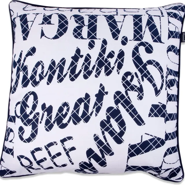 In The Mood KUSSEN KONTIKI 50X50 INDIGO Blauw