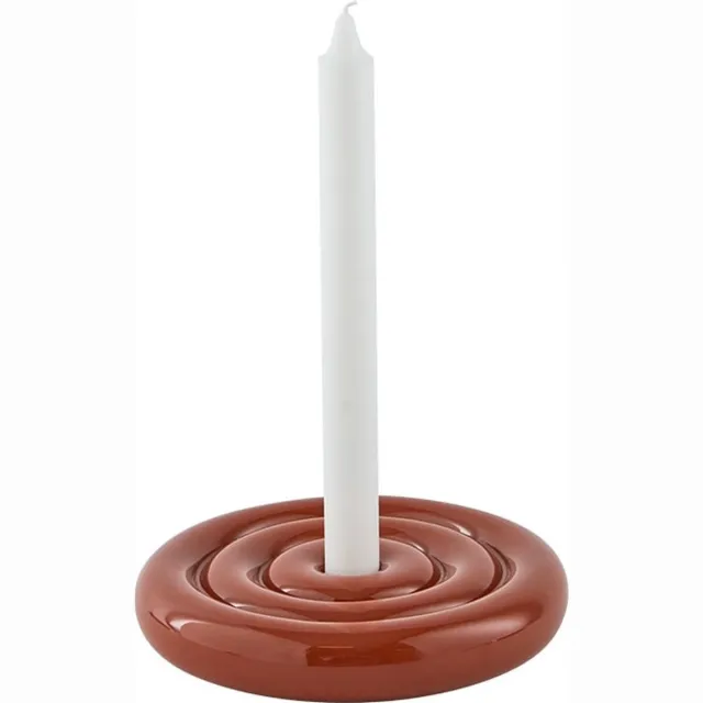 OYOY Savi Keramische Kandelaar bruin 17cm [gid://shopify/Metaobject/307221758287]