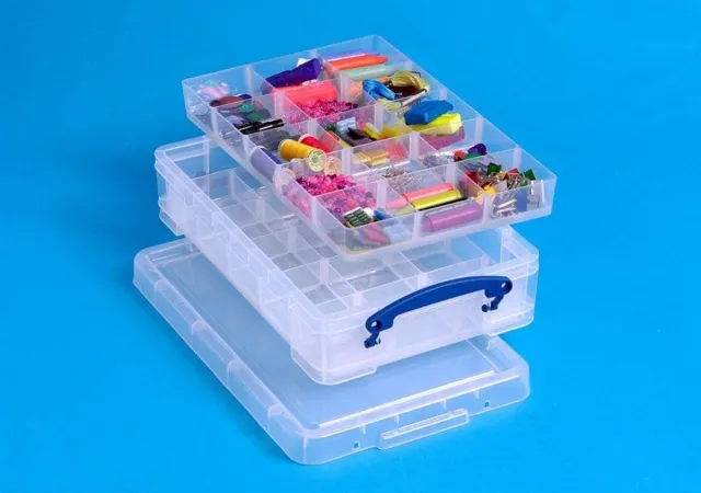 Really Useful Opbergbox really useful 4l 395x255x88mm tr wt Transparant
