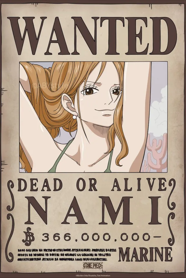 ABYSTYLE Poster One Piece - Wanted Nami Wano 38x52cm Divers
