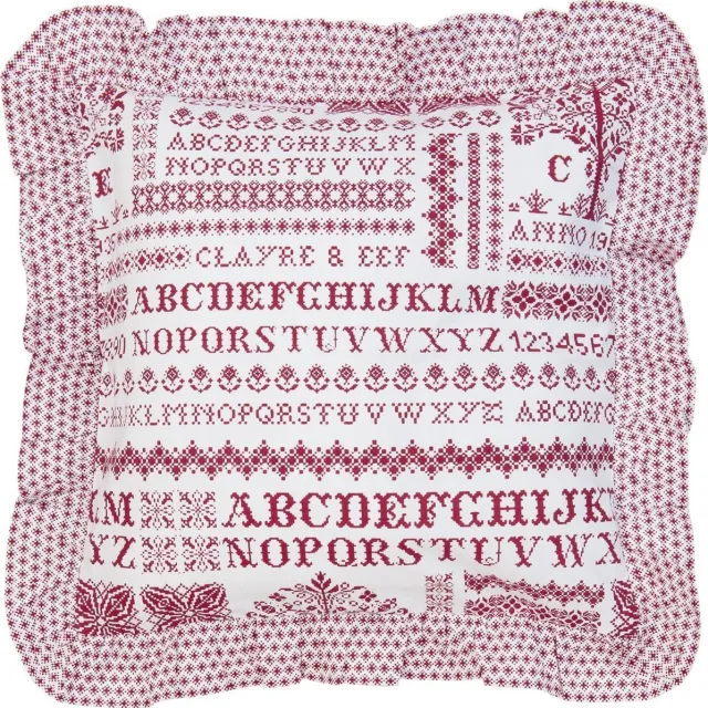 Clayre & Eef Kussenhoes 40x40 rood