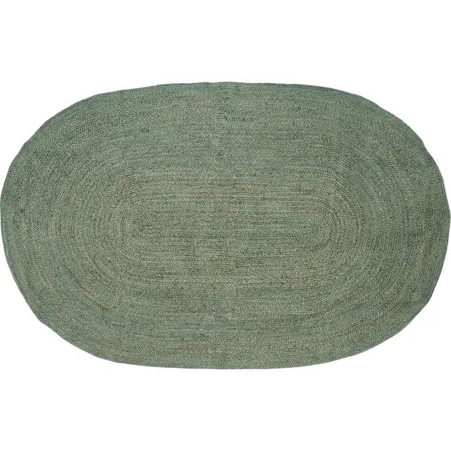 vidaXL Gebied Tapijt Olijfgroen 205 x 305 cm Jute