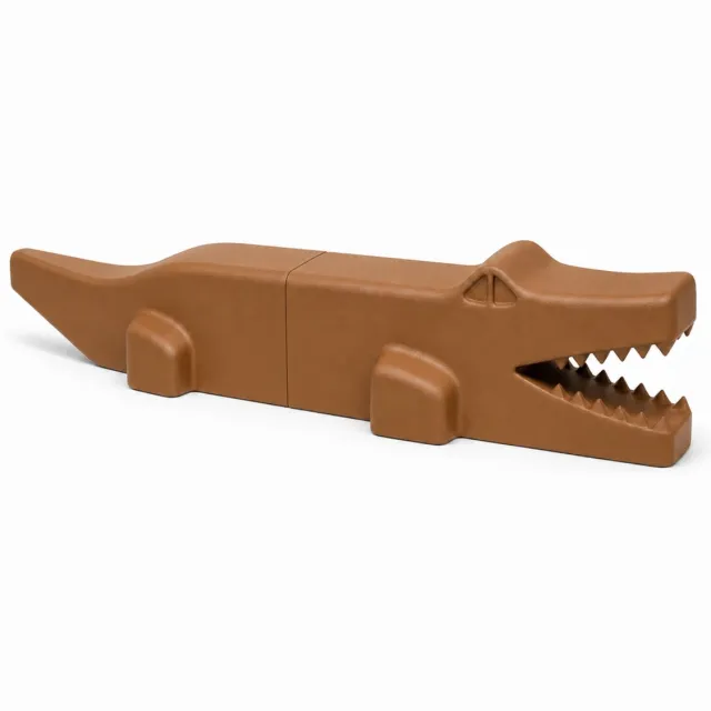 Fiastra krokodillenbeeld - Bruin - 60 cm