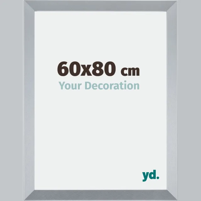 yd. Your Decoration - Fotolijst 60x80 cm - MDF - Zilver Glans - Catania