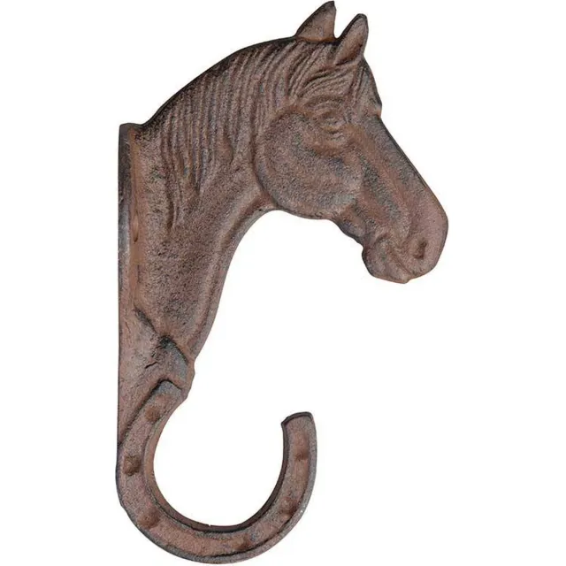 Esschert Design Haakje paard - Gietijzer - Roestbruin