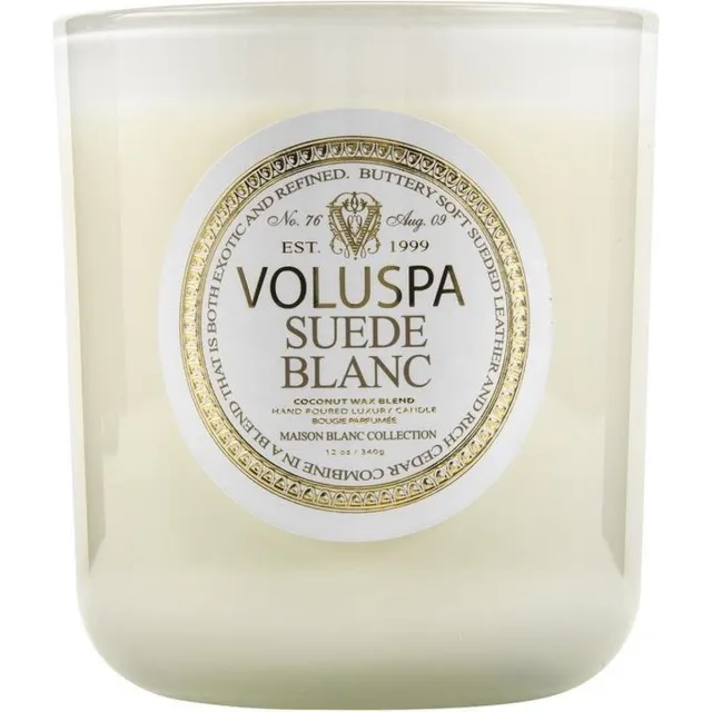 Voluspa Classic Maison - Geurkaars - 340gr - Suede Blanc Goud