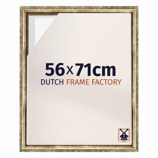 Dutch Frame Factory Baklijst 56x71 cm - Goud Antiek - Geschikt voor Canvasdoek - MDF Baklijst Lausanne