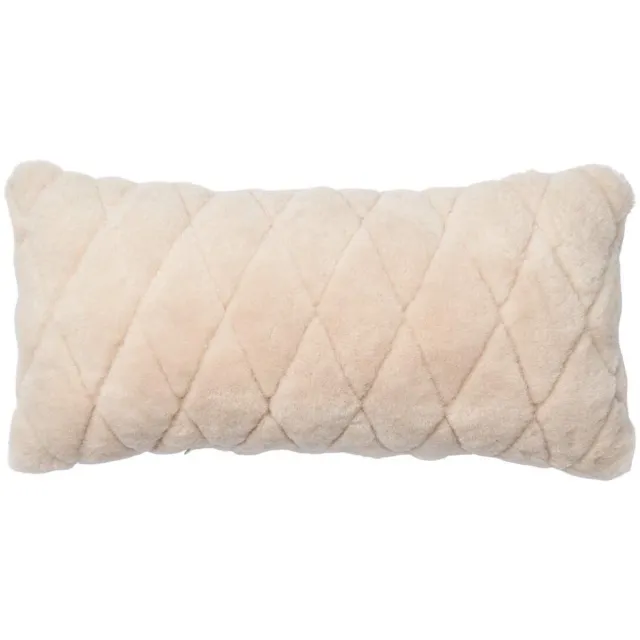 Sheepskin House Mocassin Kussen - Dubbelzijdig - 28x56 cm Chestnut