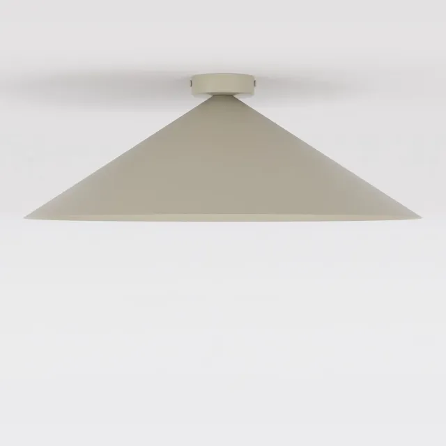 Emibig MONO 1L PLAFON MOKKA OPAL - Moderne plafondlamp voor sfeervolle verlichting Beige