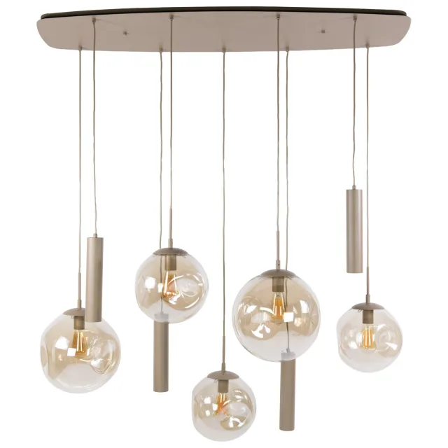 Nest of Nora Hanglamp Rina - 5+4-lichts pendellamp - Beige