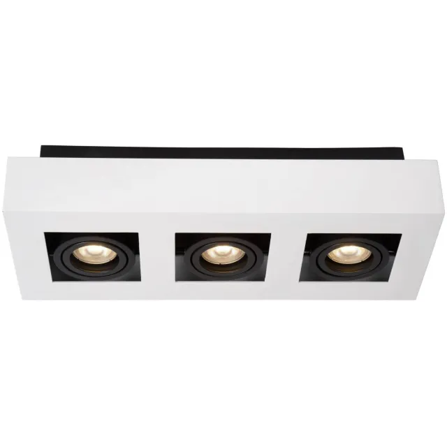 Lucide dimbare aluminium opbouwspot GU10 36x14 cm - wit