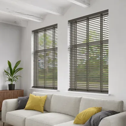Decosol Jaloezie Horizontaal Hout 946 Taupe 100x180cm