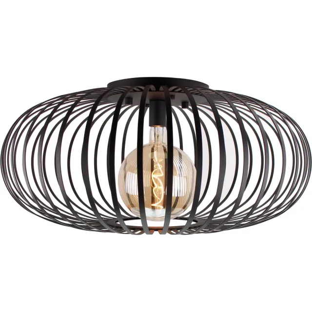 Chericoni Ligthing Chericoni Curvato Plafondlamp - 1-lichts - Ø75 cm - Zwart - Metaal