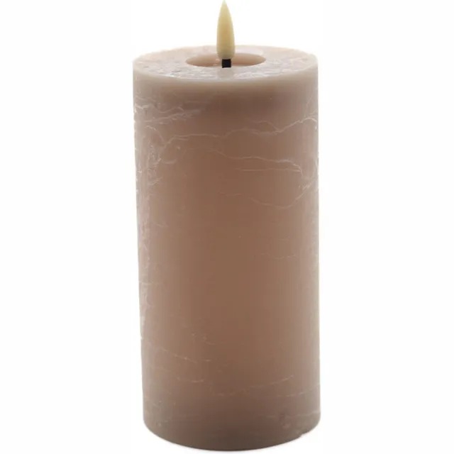 Mansion Atmosphere led kaars beige 15x7,5cm