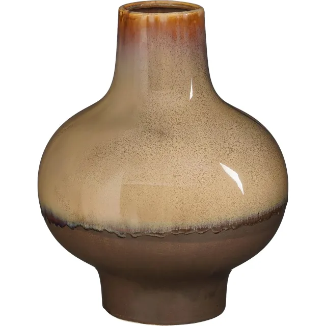 Goossens Vaas Jacy - paars - keramiek - 24 x 30 x 24 keramiek paars