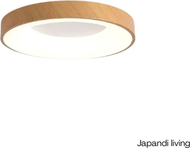 Calmáe Japandi Living - Plafondlamp - Dimbaar - Interieur - Plafonniere - Plafond lamp - Led - Wit - Woonkamer - Slaapkamer - Hal - 30cm