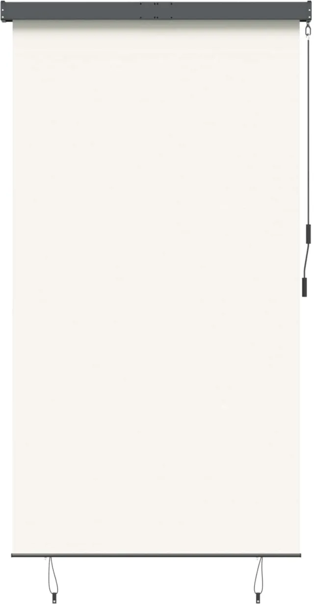 vidaXL Rolgordijn - voor - buiten - 140x250 - cm - crème