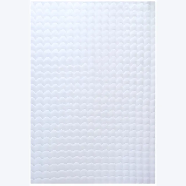 Dutch XXL Hoogpolig Vloerkleed | Tapijt | Ambiance | Ribbels | Wit | 140x200 cm