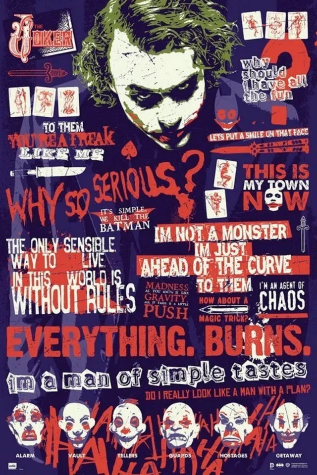 DC Comics Joker Poster 61x91.5cm Multi color